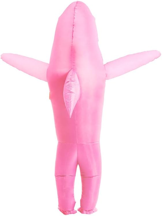 IHGYT Inflatable Shark Costume Air Blow up Jaws Jumpsuit Fancy Dress Funny Carcharias Suit for Cosplay Party - Image 6
