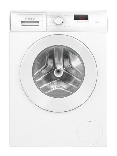 Image of Bosch WGE03408GB Series 2, Free-Standing Washing Machine Front Loader, A Rated, 8 kg, 1400 rpm, Extremely Quick 15/30 Wash, Speed Programme, White