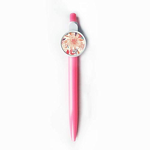 Stylo à bille rétractable Fleur de Lotus Bleu en finition raffinée