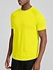 Zengjo Men's Quick Dry Fitness T-Shirt, Breathable Shirt for Gym(Yellow,XXL) #1