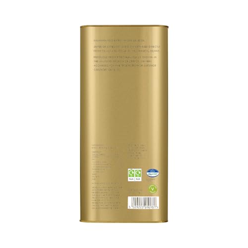 Odysea Greek PDO Kalamata Extra Virgin Olive Oil Tin, 5 Litre