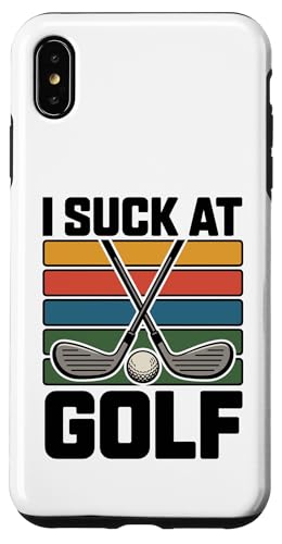 I Suck At Golf Joke ʔSt s Ȓj St X}zP[X iPhone XS Max p