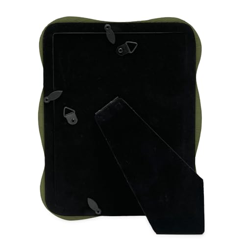 Isaac Jacobs 5X7 Green Curved Deco Frame For Tabletop And Wall Display thumb #2