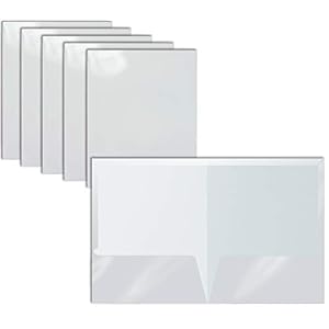 2-Pocket-Glossy-Laminated-White-Paper-Folders-Letter-Size-25-Pack-White-Paper-Portfolios-by-Better-Office-Products-Box-of-25-White-Folders