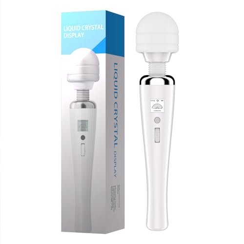 Cordless Relaxation Massager- Magic Stress Away for Muscle Aches and Sports Recovery-Rechargeable - White