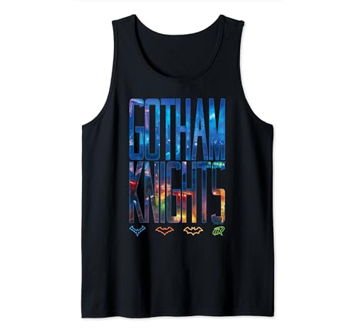 Gotham Knights Knight Neon Logos Débardeur