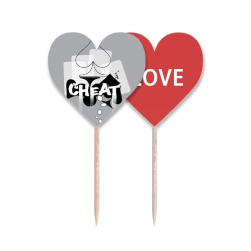 Palillos de dientes con diseño de corazón de acabado premium 2
