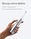 Laifen Wave elektrische Zahnbürste, Oszillation & Vibration elektrische Schallzahnbürste für Erwachsene mit 3 Bürstenköpfen, IPX7 wasserdicht magnetisch wiederaufladbar Reisezahnbürste (Aluminium)