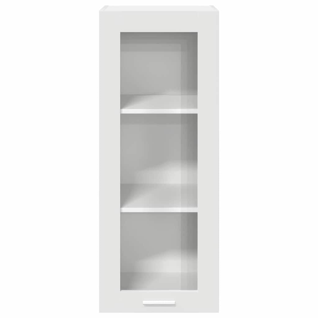 Hängeschrank Küche, Wandschrank mit Tür, Küchenschrank aus Holzwerkstoff, kompakter Küchenschrank Stauraum Weiß, 40 x 31 x 100 cm für Moderne Küchenorganisation