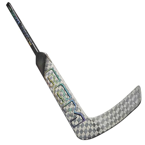 CCM Vizion Senior Ice Hockey Goalkeeper Bat (Silver, 25 Inch, Bend 01, Left) CCM Vizion Senior Ice Hockey Goalkeeper Bat (Silver, 25 Inch, Bend 01, Left)
