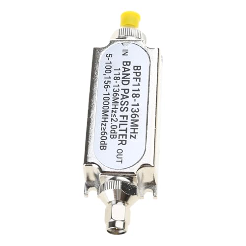 Filtro Paso de Banda SMA BPF118 136MHz Metal miniatura 5