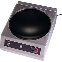 Tarrison CW-25-1 Stainless Steel Free Standing Counter Top Induction Range with 1 Zone Cooking Hob, 208V, 2200W, 10.6 Amps