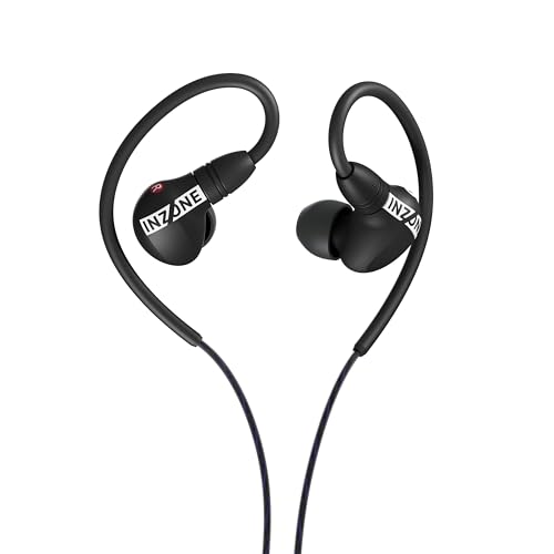 Sony INZONE E9 Wired in-Ear Monitor for Gaming, Tuned for FPS Games, Sound Isolating Earbuds, Comfortable Fit, Low Profile Design, 360 Spatial Sound, Case Included, Developed with Fnatic, Black