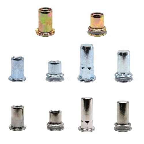 Écrous à sertir M10 en acier au carbone supérieur avec corps hexagonal de précision