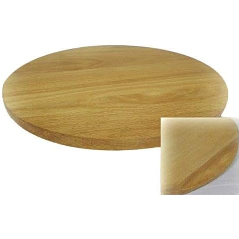 Round Pizza Board Circular Wooden Plate Chopping Board Cutting Serving Pizza solid wood - 30 cm - 12 inches Cover