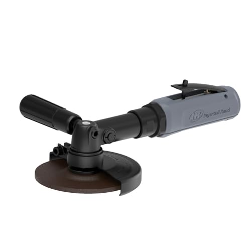Image of Ingersoll Rand 4445 Extended Air Angle Grinder, 4.5 inch Type 27 Wheel, 12,000 RPM, 0.9 HP, 5 /8 inch-11 Thread, Rear Exhaust