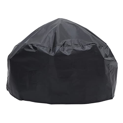 Levemolo Fire Pit Covers Round 420d Stove Cover Heat Resistant Weatherproof Easy to Clean Full Uv Protection