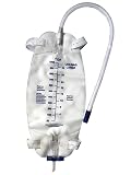 Lifevv 3 Pack Easy-Tap Leg Bag, Urinary Drainage Bag, 32 oz, 18" Tubing, Anti-Reflux Valve, Cloth St