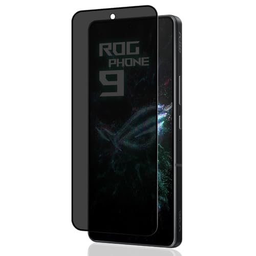 Teenrpov para Privacidad Protector de Pantalla ASUS ROG Phone 9 / ROG Phone 9 Pro 5G Cristal Templado 1 Piezas, 9H Dureza Anti-Arañazos Anti-Espía Cristal Vidrio Templado Privacy