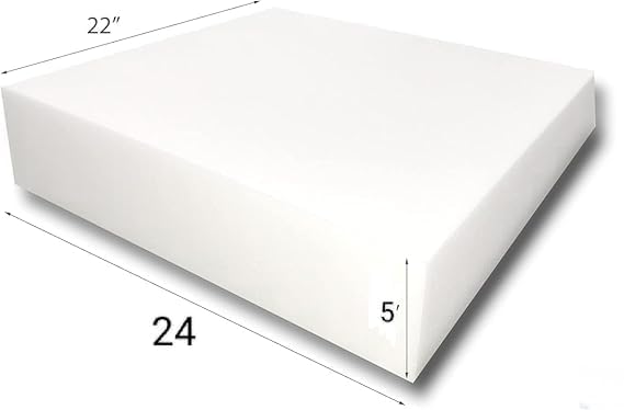 Image of NAMAN Arts High-Density PU Foam Sofa /Chair Cushion Sheet 40 Density (21x22x5 inch) with Kurlon Hero HR Foam Durable Seat Cushion Replacement for Dining Chairs, Home Use (Multicolor, 12-Year Guarantee)