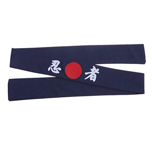 Luxshiny Diademas Japonesas Diadema de Karate Diadema de Chef Banda de Pelo de Impresión Diadema para Karate Halloween Sushi Cover