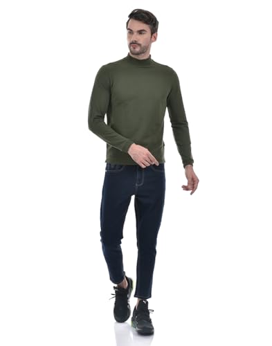 Image of Numero Uno Men's Dark Blue Tappered Fit Cropped Sustainable Jeans