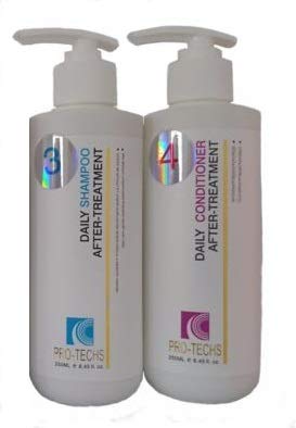 GS Keratin Daily Shampoo & Daily Conditioner (250ml / 8.45oz) Without Salt or Sulfate to maintain and extend the effects of of any hair treatment for a longer period.