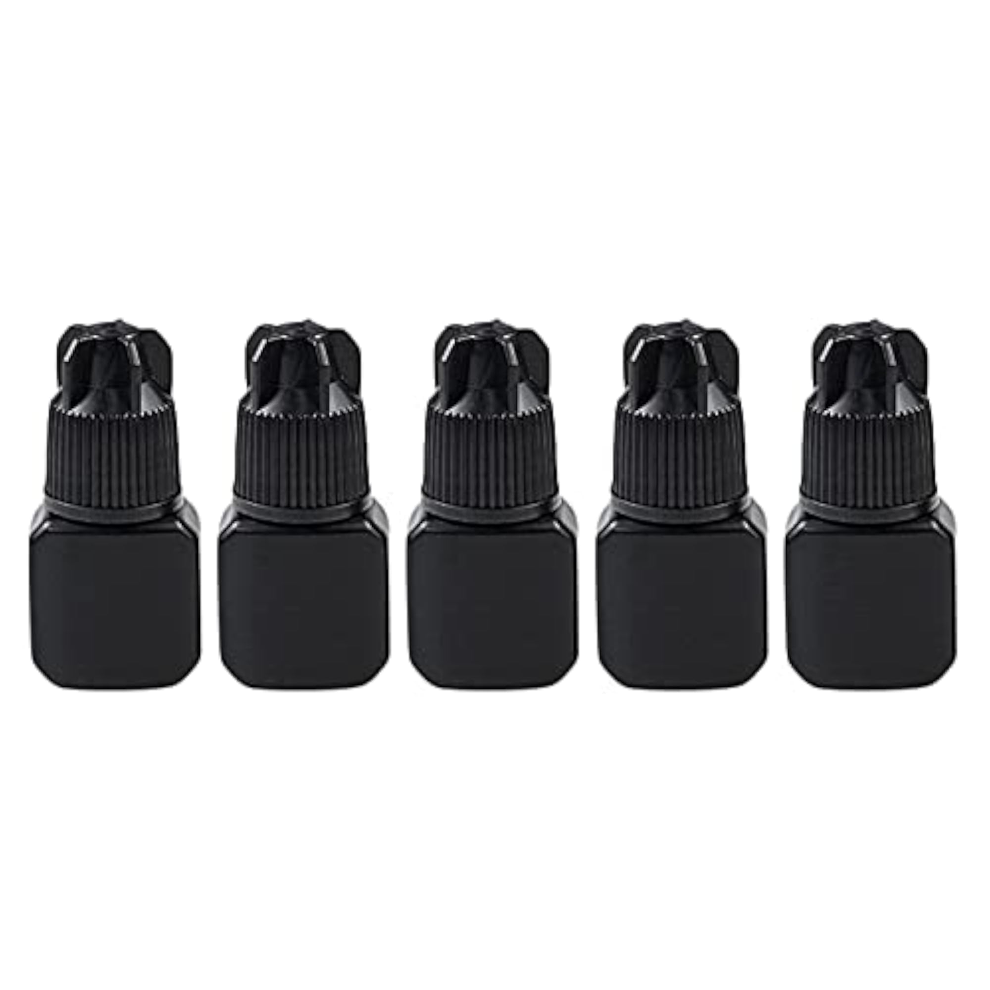 5 Pcs Empty Glue Bottles Eyelash Extensions Plastic Storage Container 5ml