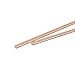 MECCANIXITY 3mm Diameter 100mm Length Solid Copper Round Rod Lathe Bar Stock for DIY Craft CNC Cutting Pack of 2