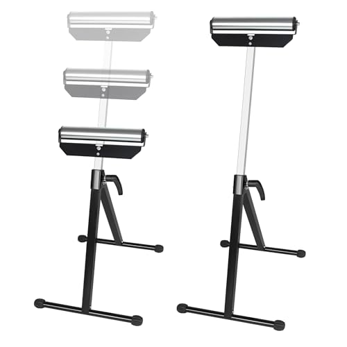 NAIZY 4x Rullo Regolabile Altezza Cavalletto 68-107cm, Banchetto Lavoro Pieghevole Con Piedini Antiscivolo Acciaio Massimo Fino A 60KG/Pezzo