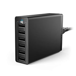 Anker Charger, 60W 6 Port USB Charging Station, PowerPort 6 Multi USB Charger for iPhone 14/13 Series, iPad Pro/Air/Mini, Galaxy S23/S22/S21, Note 20 Ultra, LG, HTC, and More