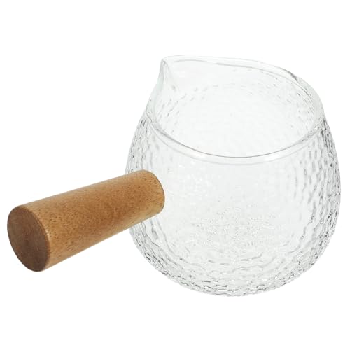 SECFOU Brocca Per Panna in Vetro Tazza Perttiera Beccuccio Versatore Bricco Per Latte Da Caffè Dosatore Beccuccio Per Uso Quotidiano e Occasioni Speciali