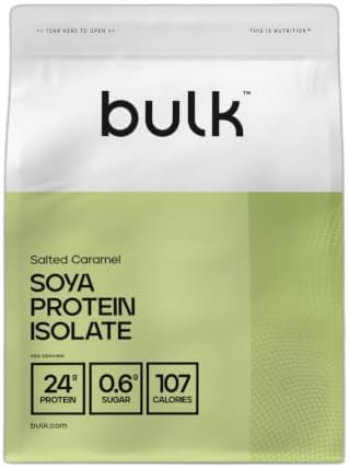 Bulk Soja-Protein Isolat 90, Salted Caramel, 1 kg | Veganes Eiweißpulver
