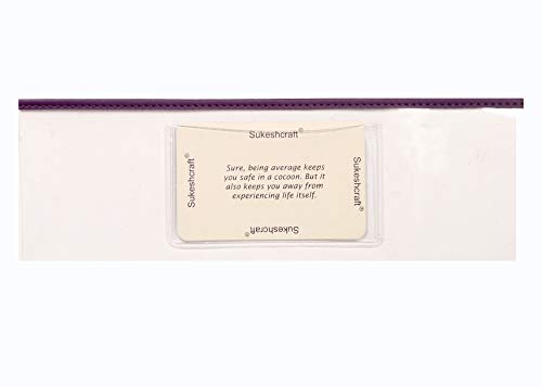Image of Sukeshcraft Multiple Cheque Book Holder | Original PU Holds Upto 8 Cheque Books, Purple.