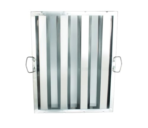 20" W x 25" H Stainless Steel Commercial Kitchen Hood Filter- Hood Filters Range Hood Filter Range Hood Baffle Grease Filter for Restaurant Kitchen Exhaust Hoods