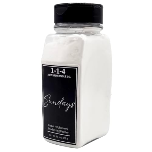 Powerful Sundays Fresh Linen Scented Fabric & Upholstery Deodorizer & Freshening Powder. Pet Odor Eliminator. Multipurpose formula. Use for furniture,carpet,rug,mattresses.