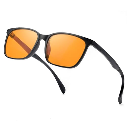 ANRRI Blue Light Glasses for Computer & Gaming - Amber