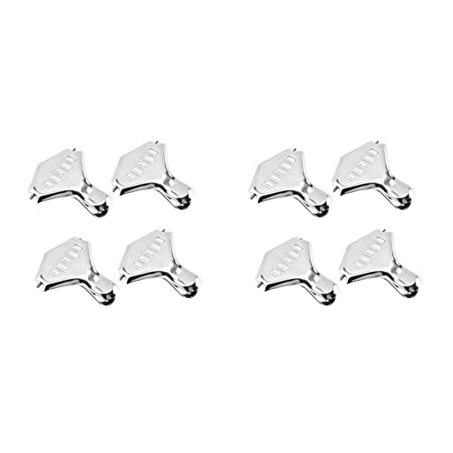 Spourita Exprimidor de Cuña de Limón de Acero Inoxidable, Pinza de Limón Manual, Exprimidor de Cítricos, para El Hogar, la Cocina, Bar, 8 Piezas