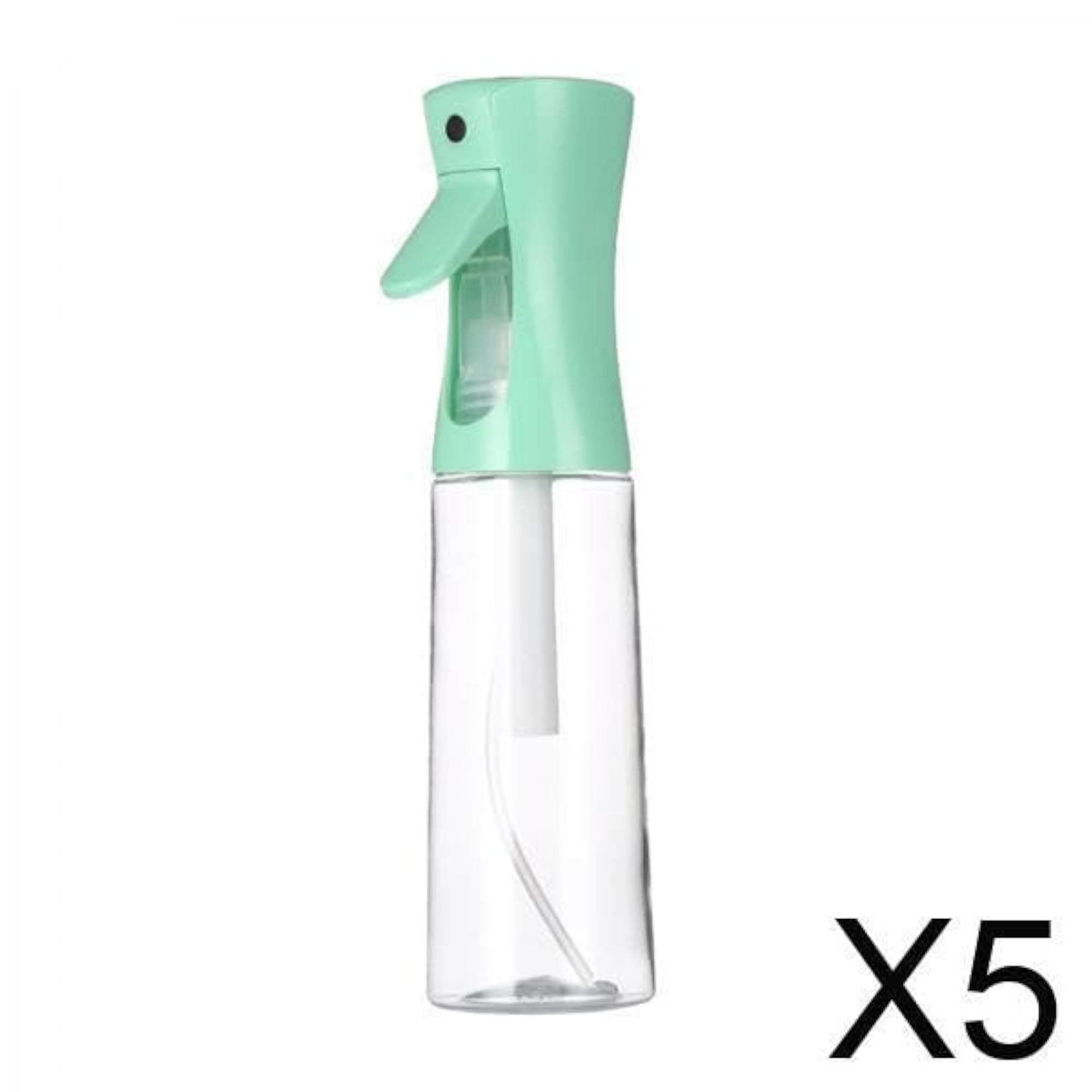 5x Continuous Hair Spray Bottles for Flower Misting, Green