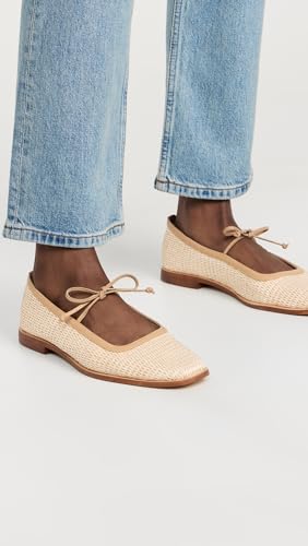 KAANAS Women's Lexie Basketweave Ballerina Flats3