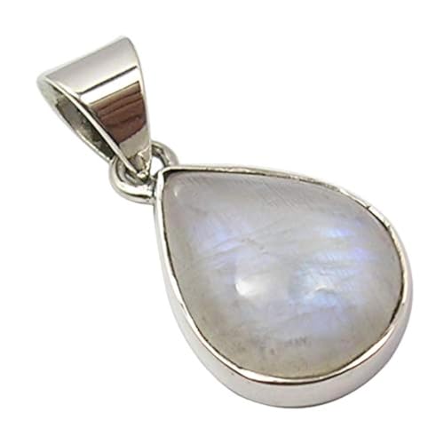 925 Sterling Silver Rainbow Moonstone tcw 8.6 Pendant 1
