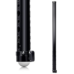 CHAMPKEY Premium Golf Ball Retriever – Professional Golf Ball Picker – Studry Aluminum Alloy Tube Collector (Non-Detachable Tube)