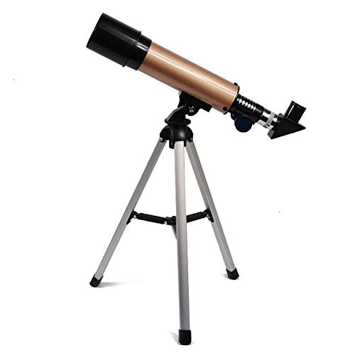 F36050M Tragbares Astronomisches Refraktor Tragbarem Stativ Monokulares Zoomteleskop Mondsterne Vogel Beobachten for Kinder Anfänger (Color
