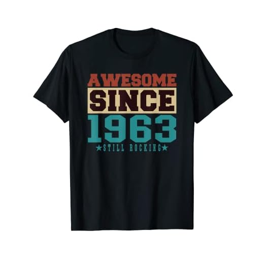 1963 Impresionante desde 1963 Cumpleaños y Aniversario Camiseta