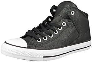 CONVERSE ALL STAR HIGH STREET HI TOP SHOES BLACK BLACK WHITE SIZE 10
