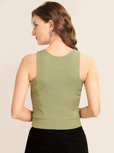 Image of Pista Pure Cotton Blend Solid Regular Top
