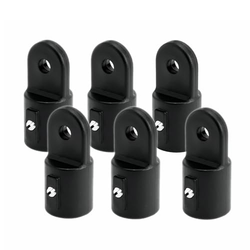 Thorn Boat Bimini Top Fittings Cover Cap Eye End Nylon Cap Pack of 6 (Black, 7/8 Inch)