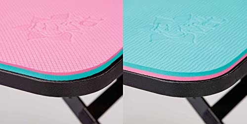 Table Top Mats for Dog and Cat Grooming Anti Slip Pink or Blue Thick Reversible (36 Inch Pink Teal)