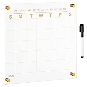 mDesign Modern Acrylic Calendar for...