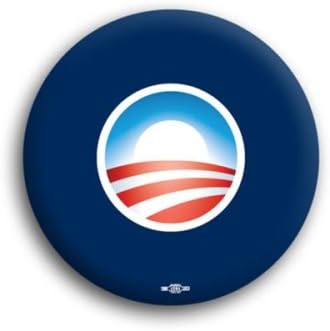 Obama Mini Logo Campaign Pin / Button (Blue)